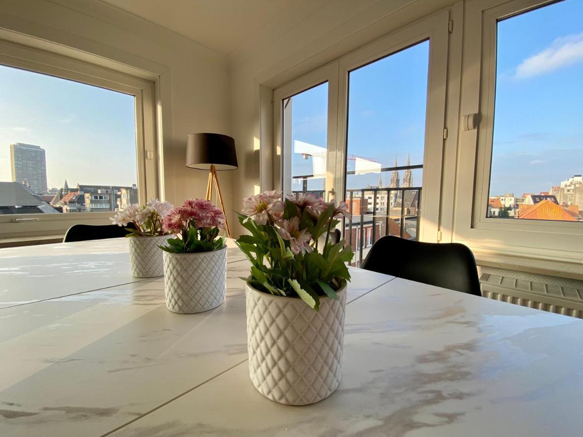 אוסטנדה Luxury 3 Bedroom Apartment On The Top Floor With Panoramic View מראה חיצוני תמונה